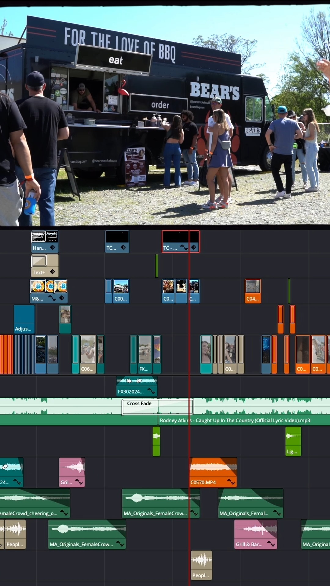 Putting in the hours, fine-tuning every frame, and making sure each second counts 🎥✨ 

It’s all about the details and precision that turn raw footage into a story worth watching. Check out this reel to see the timeline for the country edit for Moo and Brew Fest. Passion fuels every cut. 

#Filmmaking #BehindTheScenes #VideoEditing #MusicFestival
