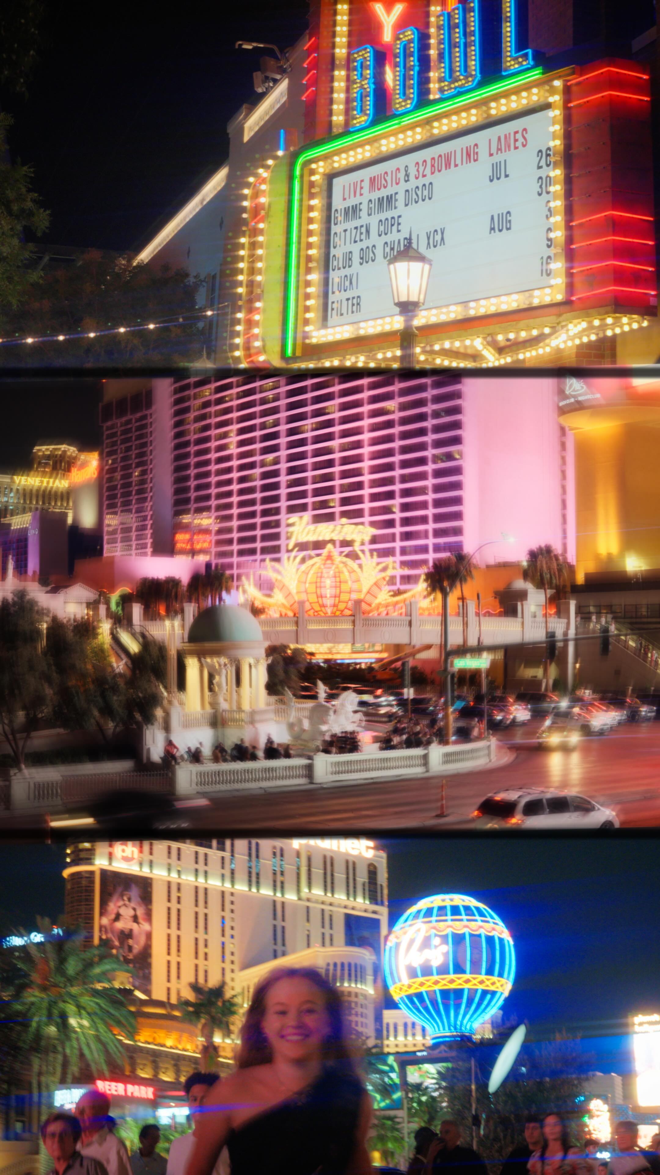 A night out on the strip.

Got to go explore a little bit on the last night of the Vegas work trip. Brought out the @sony FX30 on a small handheld rig. Two important things helped me add a little extra creative flair - a variable ND and the bluemorphic filter, all part of the @polarpro #Recon system. The ND allowed for the slow shutter shots and the blue streak filter gave the anamorphic flares that really make the lights of Vegas pop!